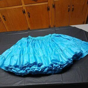 Rhythm Creations "Million Dollar" Vintage Blue Petticoat Size XS-M Square Dance